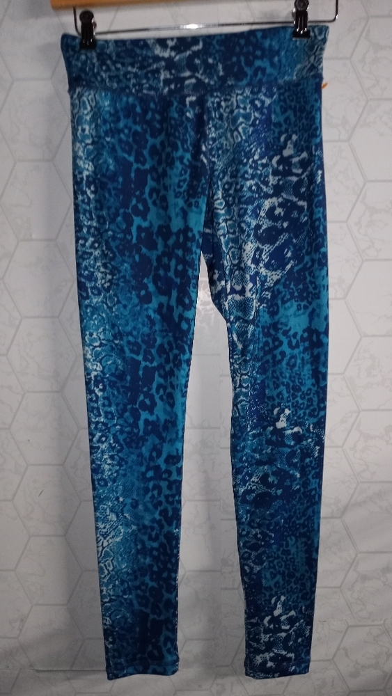 Blue Patterned Leggings - Picture 3 of 7